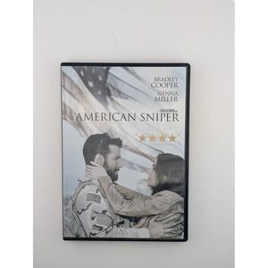 Warner Bros American Sniper DVD Movie One Size Black Excellent War Drama